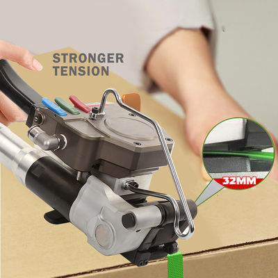 ซื้อ 32 มม PET เข็มขัด ปนูมาติกพลาสติก Strapping อุปกรณ์ Hot Melt การปั่น มือถือ Strapping Machine online manufacture