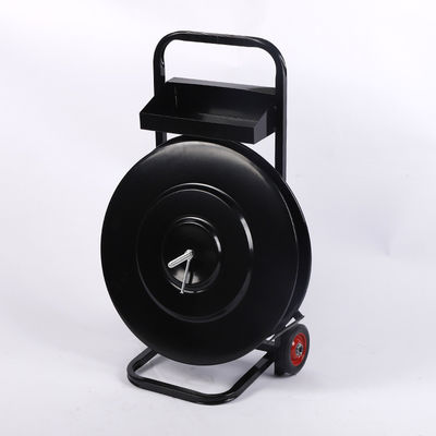 PET แบนด์ 19 มิลลิเมตร Strapping Trolley ดํา Strapping Dispenser